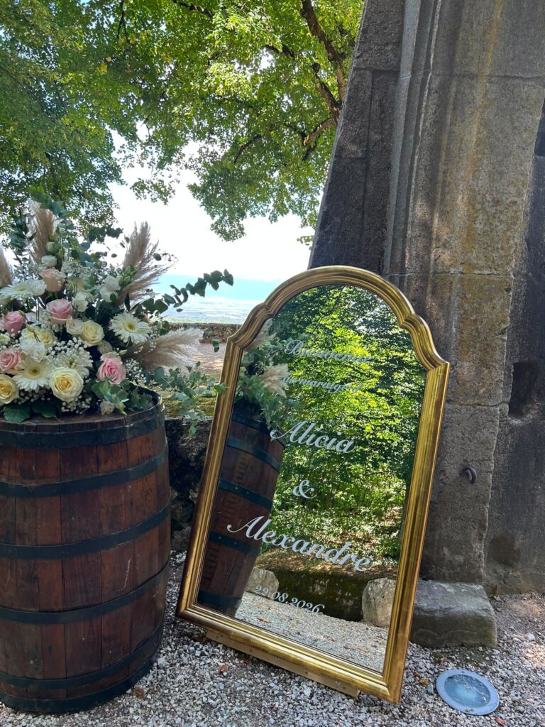 Décoration florale de bienvenue